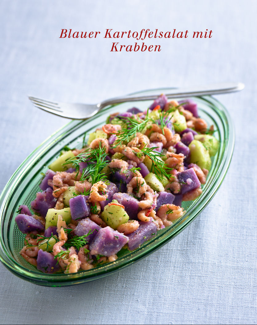 S 137 Blauer Kartoffelsalat mit Krabben - Martina und Moritz